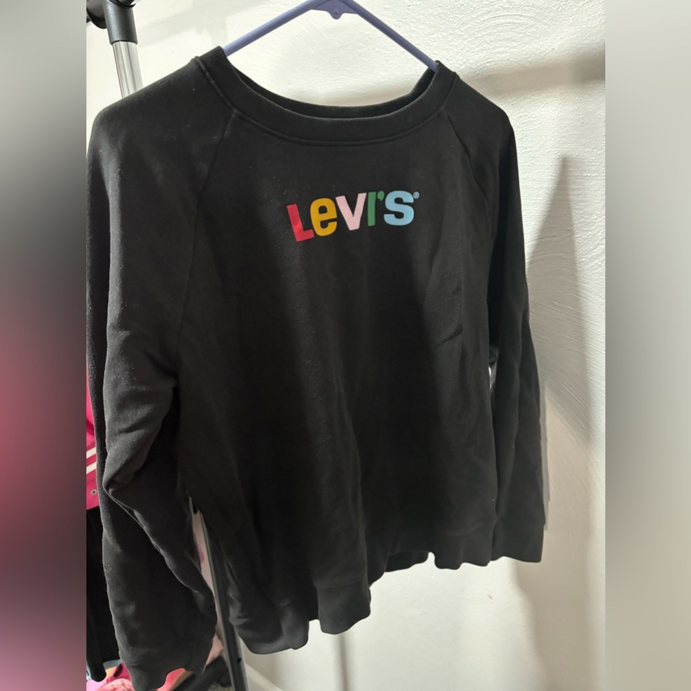LEVI’S Medium Size Crewneck Black Sweatshirt